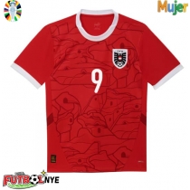 Camiseta Austria Marcel Sabitzer #9 Primera Equipación para mujer Eurocopa 2024 manga corta